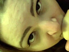 girl craves daddy's thick cock deep down her throat