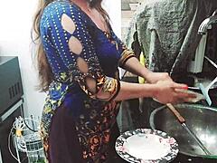 Village Maid Gets Fucked Hard In Kitchen By Owner Alone