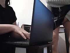 My Sexy Brunette Secretary In Miniskirt Drives Me Wild At Work