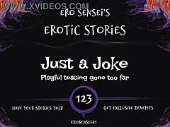 women's erotic audio joke explodes into real moans!