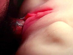 Double penetration stuffs my dick deep in shaved fuck doll pussy!