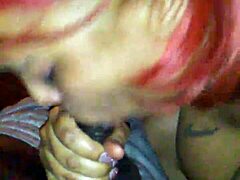 oiled latina deepthroats monster cock for sloppy creampie finish