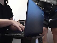 My Sexy Brunette Secretary In Miniskirt Drives Me Wild At Work