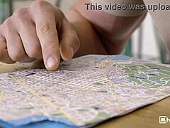 Squirting brunette rides monster cock, janitor almost catches her fucking hard.