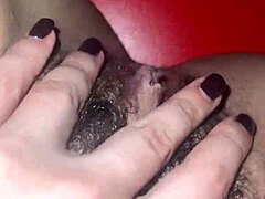 Solo Fingers Tease My Hairy Wet Beaver Close