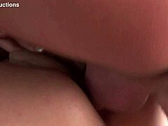 pretty french milf's shaved pussy gapes from huge cock anal orgasm