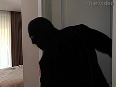 dude bursts in after shower and fucks curvy blonde's wet pussy missionary rough