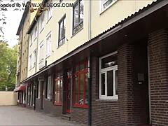 Tourists Explore Redlight District on Ludwigstraße in Hannover