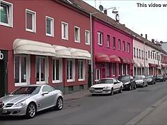 Tourists Explore Redlight District on Ludwigstraße in Hannover