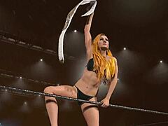 Becky Lynch Struts In Sexy Irish Bikini Entrance