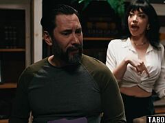busty milf stepmom seals stepson's admission with persuasion
