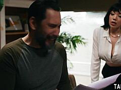 busty milf stepmom seals stepson's admission with persuasion