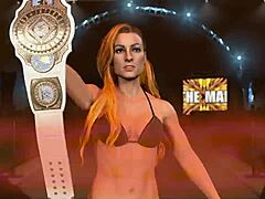 Becky Lynch Struts In Sexy Irish Bikini Entrance