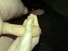 wanna catch me stroking this monster cock outdoors at night?