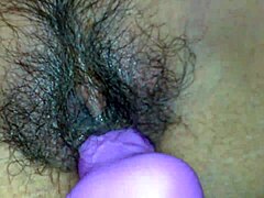 Violet's homemade dildo vibes shake her mexican curves wildly
