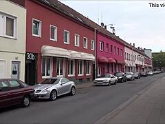 Tourists Explore Redlight District on Ludwigstraße in Hannover