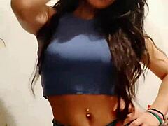 luna's curvy latina body with big natural tits goes wild happy