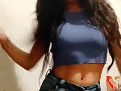 luna's curvy latina body with big natural tits goes wild happy