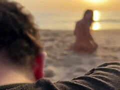 Curvy Brazilian damiana flashes tits outdoors, sucks in canoe