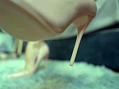 Perfect High Heels Try-On with Sexy Stockings Legs and Feet