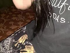 aunty gets randy sucking cock then squirts hard