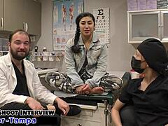 dr tampa stacy shepard handcuffed in latex heels for backstage pounding