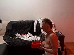 deutsche milf sandra zungenanal + facefuck deepthroat bei ihm 😈🍑🔥