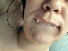 Curvy latina babe shakes huge ass in hot shower tease