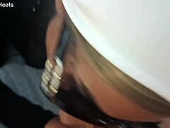milf in sunglasses gags on cock for pov deepthroat cumshot