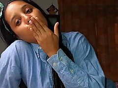 schoolgirl gulps all the milk after class deepthroats like a pro 👅💦