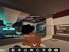 Perrita gringa begs for bent over doggystyle pounding in wild roblox game