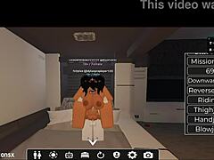 Perrita gringa begs for bent over doggystyle pounding in wild roblox game