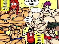 Zoie battles Emily in intense female muscle growth showdown