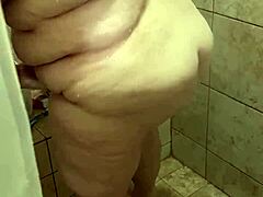 Curvy BBW Wife Caught Showering Her Big Ass