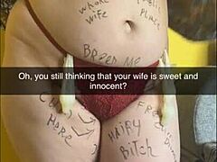shy bbw wife turns slutty begging for creampies and gangbangs from strangers