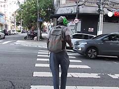 behind the scenes brazilian latina teen hunts big black cock