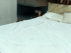 stepsister takes stepbrother's monster cock deep in ass bent over doggystyle with anal creampie in empty house