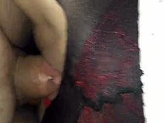 Ex-Girlfriend Brunette Whore Sucks Monster Cock in Stockings!
