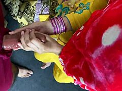 desi villager bhabhi spreads legs for horny hardcore fuck on ranch with hindi audio and squirting