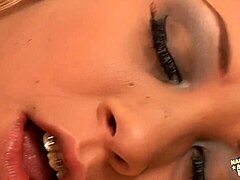 adorable blonde braces teen bent over for hardcore anal pounding and riding