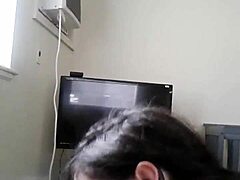 white girl gags on black cock for deepthroat interracial blowjob action