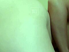 blonde big ass cutie rides cock hard in bedroom with latin husband