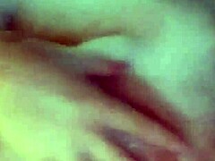 steamy bath time with solo fingering play