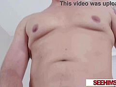 ryan driller's tattooed muscles flex teasing that thick monster cock slowly