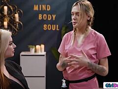 i massage tension outta your pussy ladyparts lesbian lick