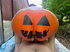 trick or treat wanna see this latina suck monster cock outside?