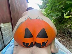 trick or treat wanna see this latina suck monster cock outside?