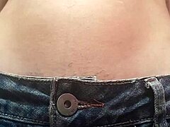 cute teen prostitute flaunts her hairy wet pussy in tight shorts