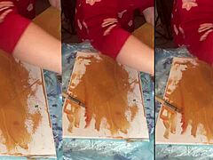 Big eyeglasses ASMR acrylic nails bloom mist art part 1