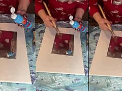 Big eyeglasses ASMR acrylic nails bloom mist art part 1
